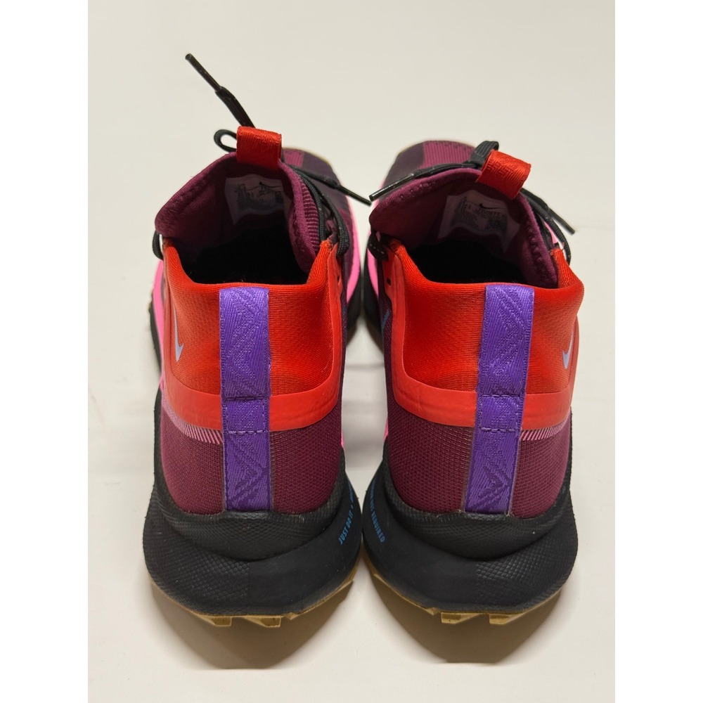 Nike Pegasus Trail 4 GORE-TEX Womens 7.5 Burgundy Orange Running Shoes - Picture 5 of 7